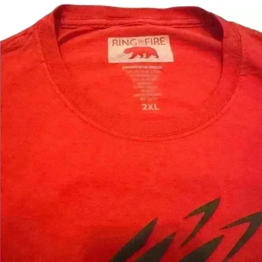 Ring Of Fire Indian Full Head Dress Red T-Shirt 2XL - Picture 3 of 3
